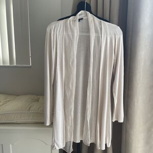 Kabana Open Flyaway Duster Cardigan Blush Pink  Silk Blend S